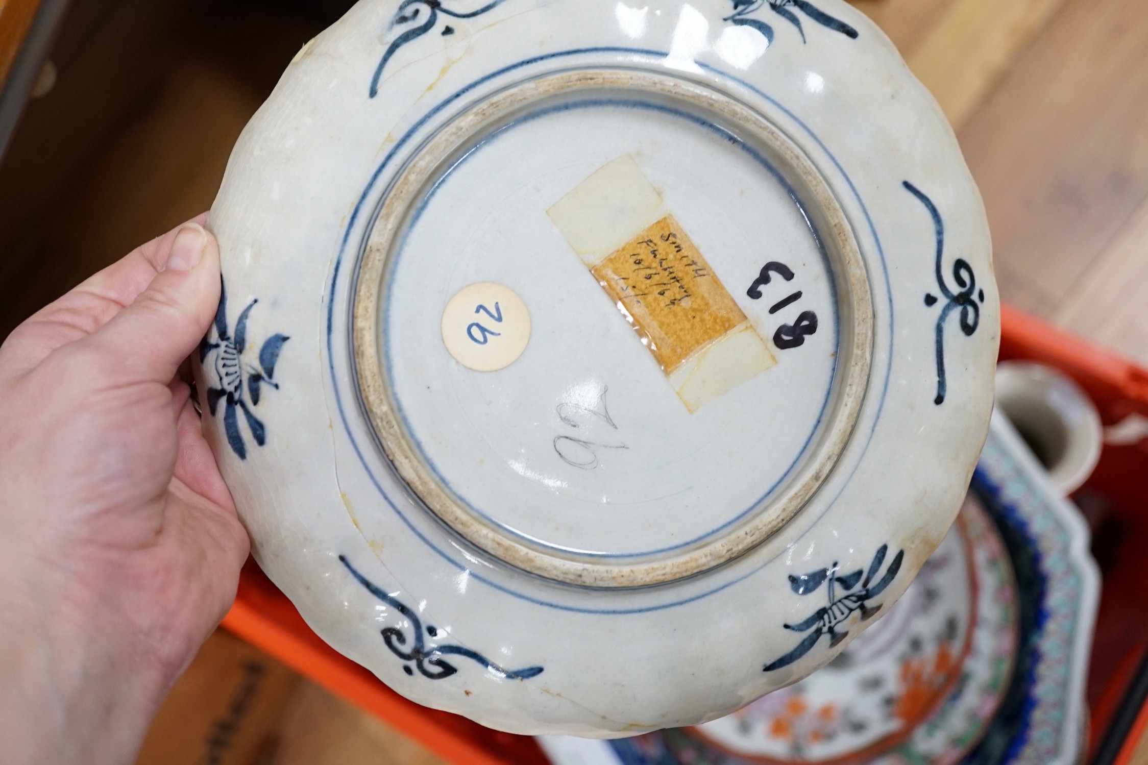A group of Japanese and Chinese ceramics